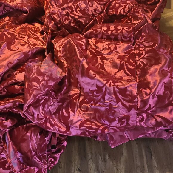 Burgundy Dining Chair Slipcovers, set of 4 - Picture 5 of 5